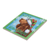 Happy Howlidays Field Spaniel Tile Fliese (Seite)