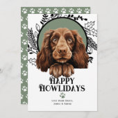 Happy Howlidays Field Spaniel Weihnachten (Vorne/Hinten)