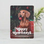 Happy Howlidays | Foto eures Hundes Weihnachten (Stehend Vorderseite)
