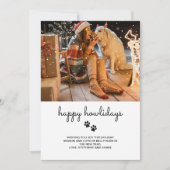 Happy Howlidays Foto Feiertagskarte (Vorderseite)