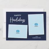 Happy Howlidays Foto Feiertagskarte (Vorderseite)