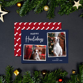 Happy Howlidays Foto Feiertagskarte