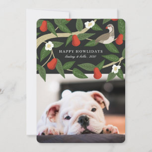 Happy Howlidays Foto Partridge Pear Tree Feiertagskarte