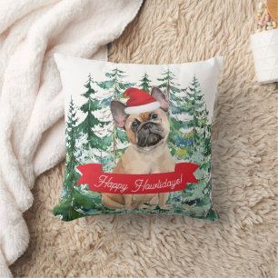 Happy Howlidays French Bulldog Dog Weihnachten Kissen