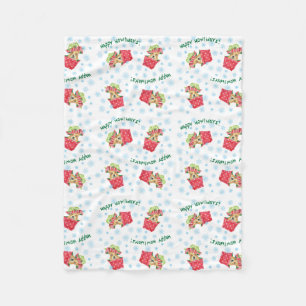 Happy Howlidays Frenchie Fleecedecke