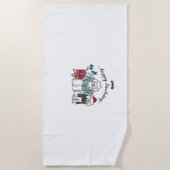 Happy Howlidays Funny Dog Weihnachtsgeschenk Strandtuch (Vorderseite)