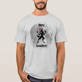 Happy Howlidays Funny Werewolf T - Shirt für Männe