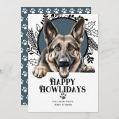 Happy Howlidays German Shepherd Dog Weihnachten (Vorne/Hinten)