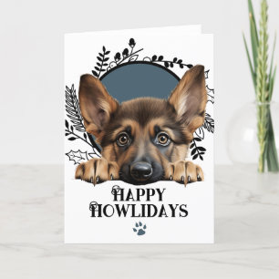 Happy Howlidays German Shepherd Dog Weihnachten
