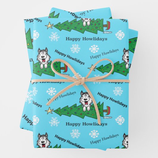 Happy Howlidays Geschenkpapier Set (Beispiel)