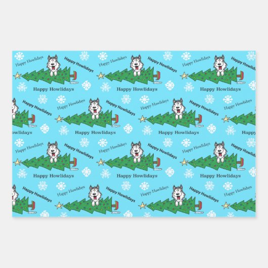 Happy Howlidays Geschenkpapier Set (Vorderseite)