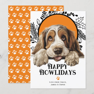 Happy Howlidays Grand Basset Griffon Vendeen Feiertagskarte