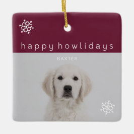 Happy Howlidays Grape Foto Keramikornament