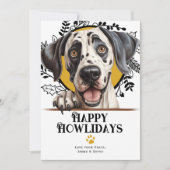 Happy Howlidays Great Dane Dog Weihnachten (Vorderseite)