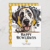 Happy Howlidays Great Dane Dog Weihnachten (Vorne/Hinten)