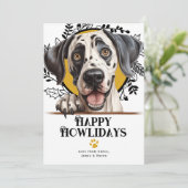 Happy Howlidays Great Dane Dog Weihnachten (Stehend Vorderseite)