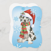 Happy Howlidays Great Dane Feiertagskarte (Vorne/Hinten)