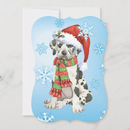 Happy Howlidays Great Dane Feiertagskarte