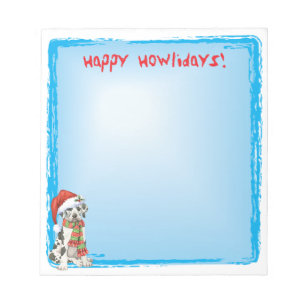 Happy Howlidays Great Dane Notizblock
