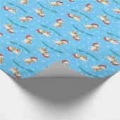 Happy Howlidays Great Pyrenäen Geschenkpapier (Ecke)