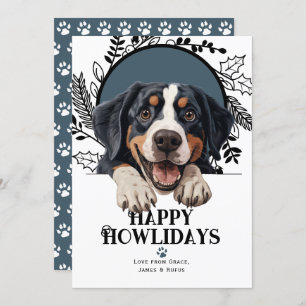 Happy Howlidays Greater Swiss Mountain Hund Feiertagskarte