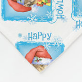 Happy Howlidays Greyhound Fleece Blanket (Ecke)