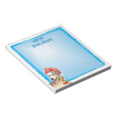 Happy Howlidays Greyhound Notizblock (angewinkelt)