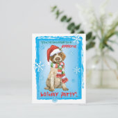 Happy Howlidays Griffon Einladung (Stehend Vorderseite)