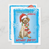 Happy Howlidays Griffon Einladung (Vorne/Hinten)