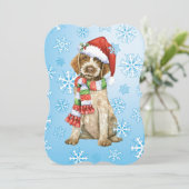 Happy Howlidays Griffon Feiertagskarte (Stehend Vorderseite)