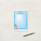 Happy Howlidays Griffon Post-it Klebezettel (Auf Schreibtisch)