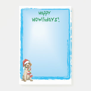 Happy Howlidays Griffon Post-it Klebezettel
