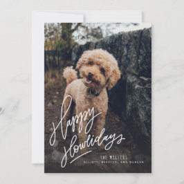 Happy Howlidays Handschrift | Foto für Heimtiere