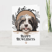 Happy Howlidays Havanese Dog Weihnachten (Vorderseite)