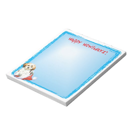 Happy Howlidays Havanese Notizblock (Rotiert)