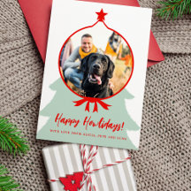 Happy Howlidays Hund Foto Weihnachten
