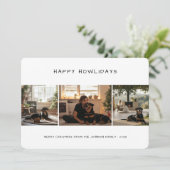 Happy Howlidays Hund Weihnachten 4 Foto (Stehend Vorderseite)