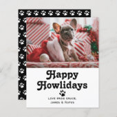 Happy Howlidays Hund Weihnachtsfeiertag (Vorne/Hinten)
