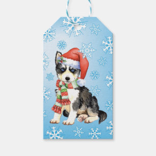 Happy Howlidays Husky Geschenkanhänger