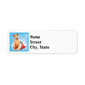 Happy Howlidays Irish Terrier Label (Vorne)