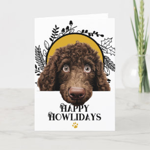 Happy Howlidays Irish Water Spaniel Weihnachten