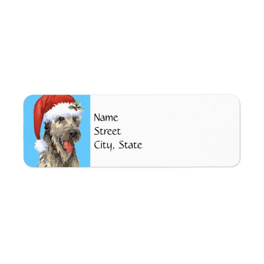 Happy Howlidays Irish Wolfhound (Vorne)