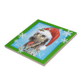 Happy Howlidays Irish Wolfhound Fliese (Seite)