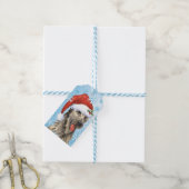 Happy Howlidays Irish Wolfhound Geschenkanhänger (Mit Garn)