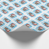 Happy Howlidays Irish Wolfhound Geschenkpapier (Ecke)