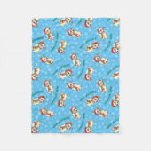 Happy Howlidays Jack Russell Terrier Fleecedecke (Vorderseite)