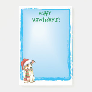 Happy Howlidays Jack Russell Terrier Post-it Notes Post-it Klebezettel