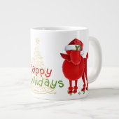 Happy Howlidays Jumbo-Tasse (Vorderseite Rechts)
