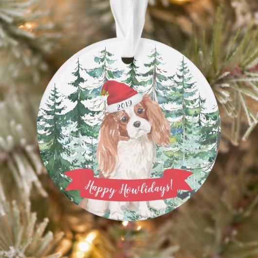 Happy Howlidays Kavalier King Charle Hund Weihnach Ornament (Baum)