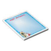 Happy Howlidays Keeshond Notizblock (angewinkelt)